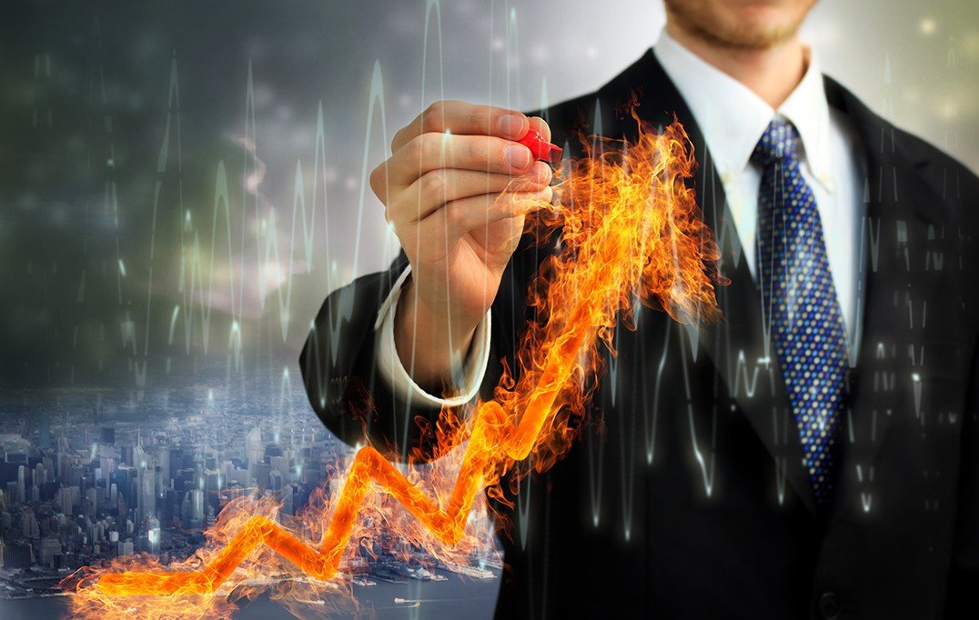 Trading without indicators on one-minute chart.